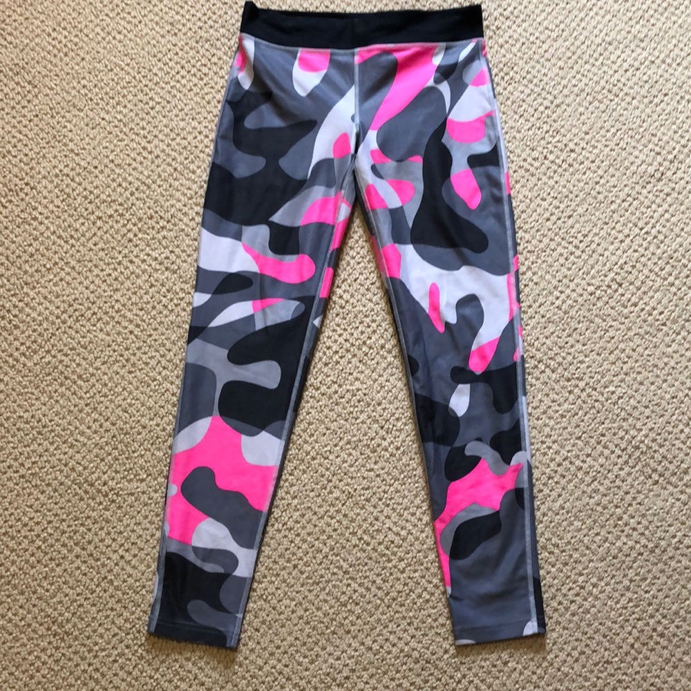 Nike pink camo leggings